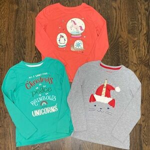 Cat & Jack Holiday Graphic Tees Long Sleeve
6X and 7/8